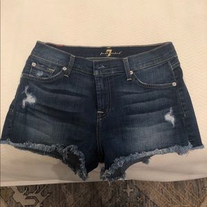 7 for All Mankind Denim Cutoff Shorts